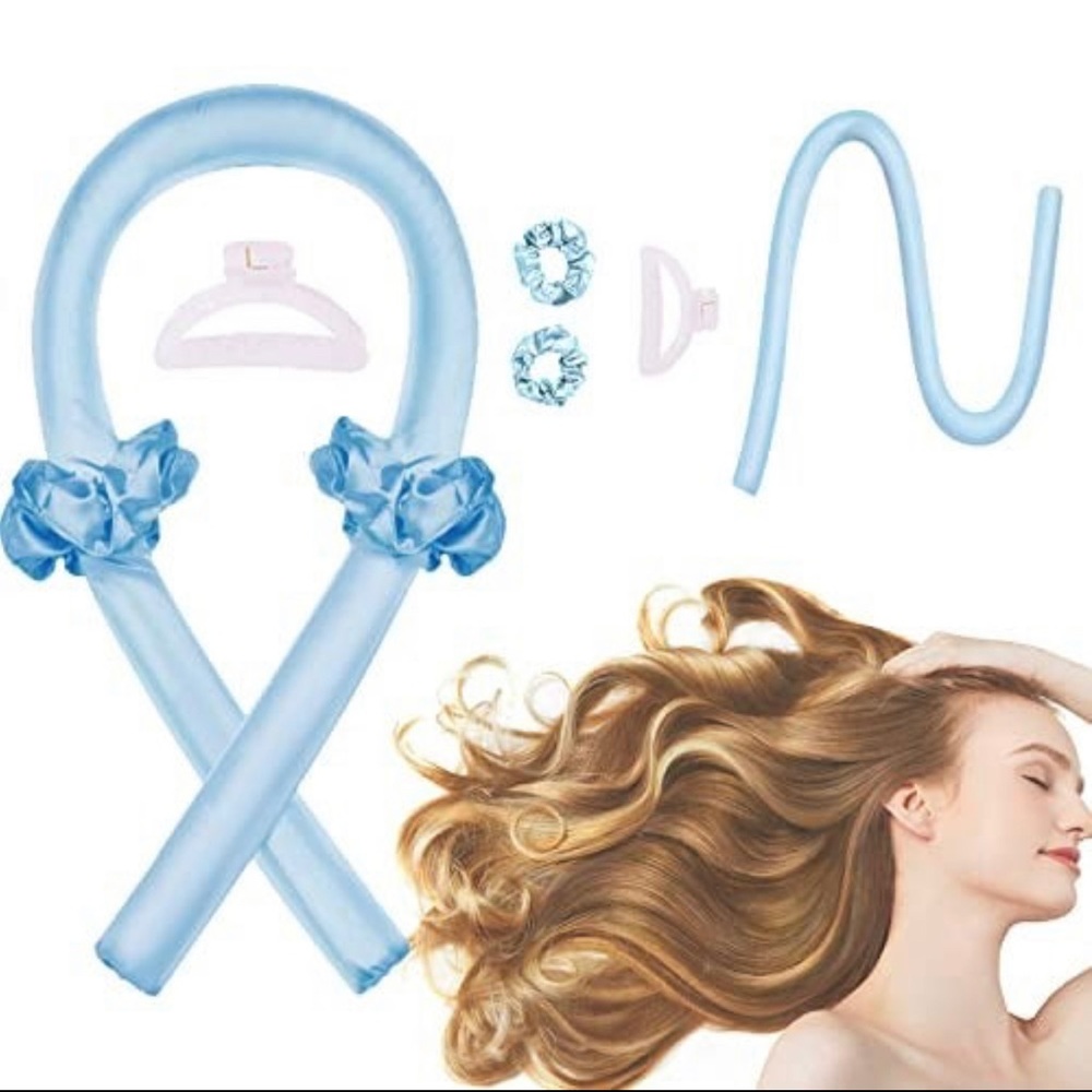 Women Heatless Curling Rod Headband